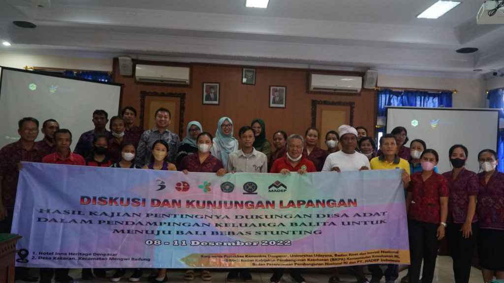 Kunjungan lapangan dan Diskusi bersama mengenai Percepatan Penurunan Stunting di Desa Kekeran dari Kementrian Perencanaan Pembangunan Nasional dan  Poltekkes Kemenkes Denpasar